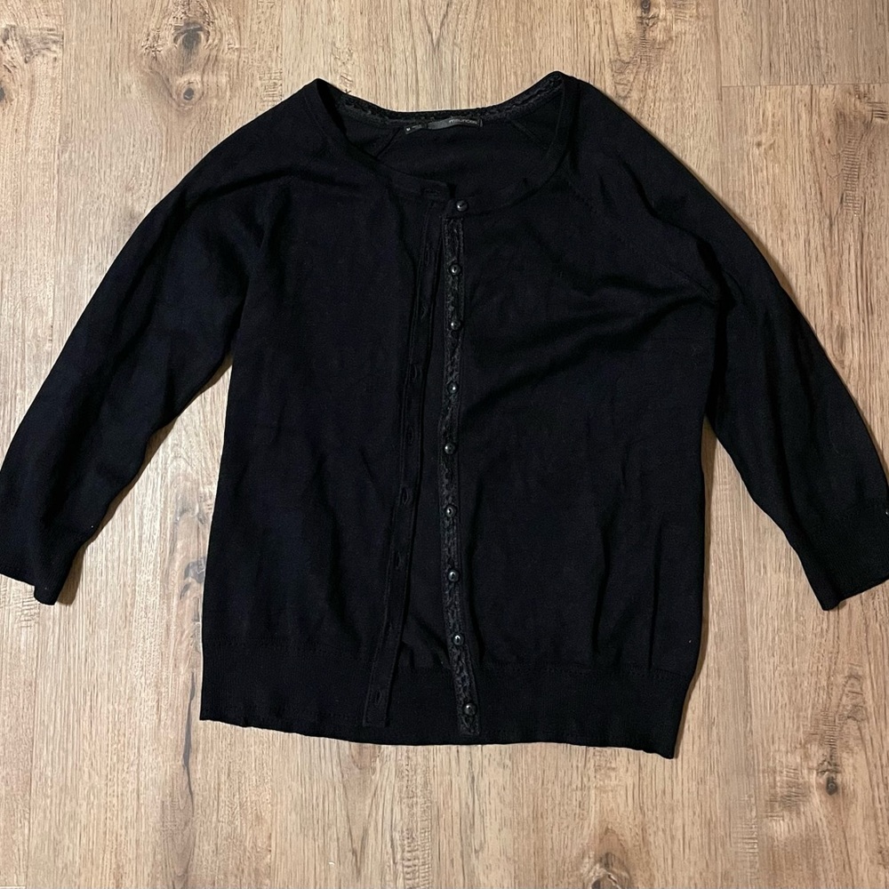 Maurices Black Button-Front Women's Cardigan